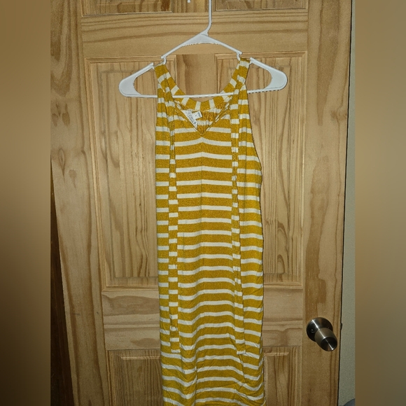 Womens market and Spruce dress size large gold & White - Picture 3 of 3